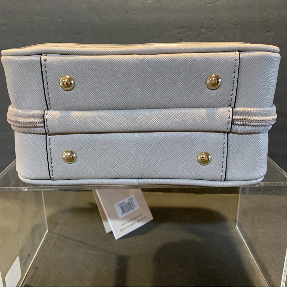 CALPACK NWT Mini Clear Cosmetic Zippered Travel  Case. Stone. - Picture 6 of 12